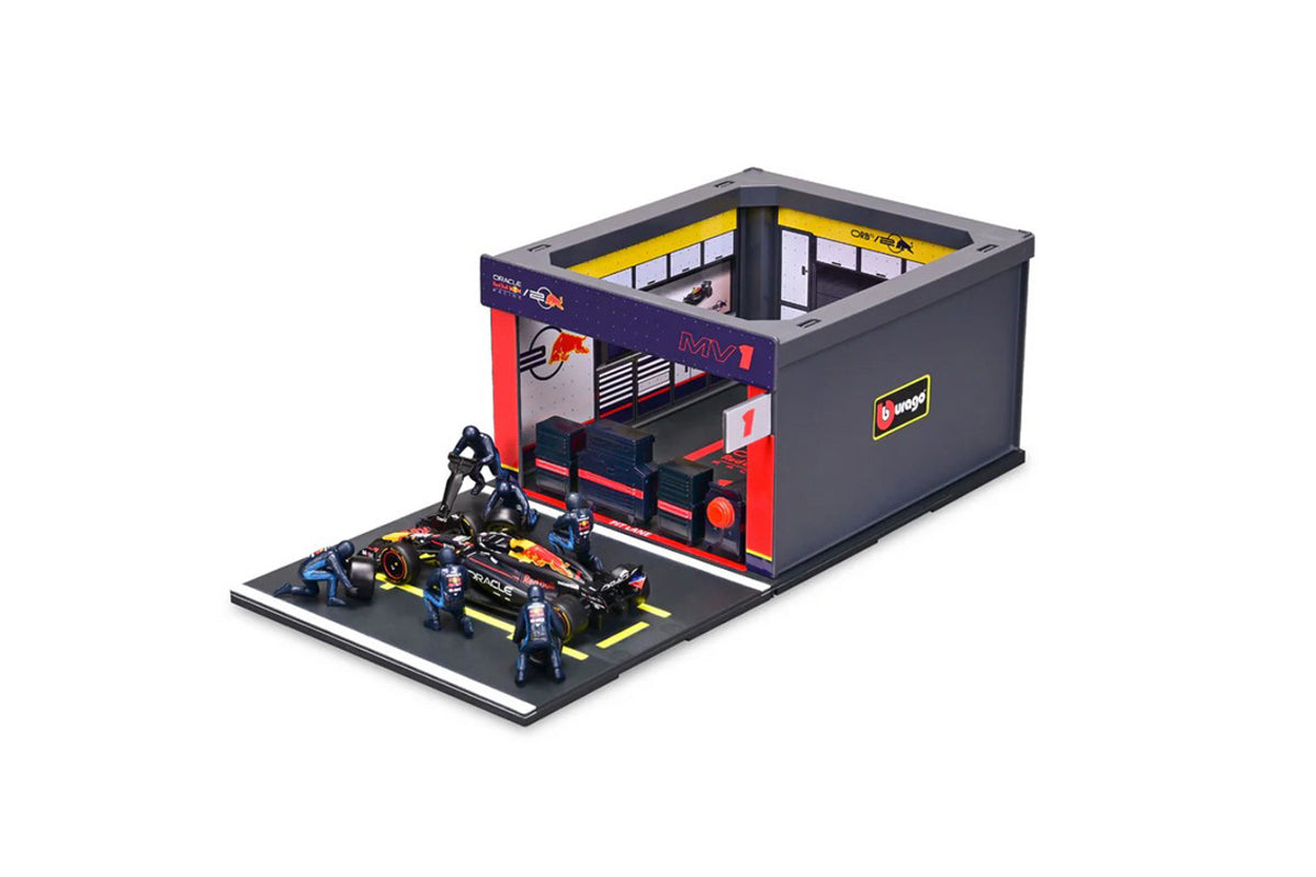 Pit Stop Diorama Max Verstappen #1 fórmula 1