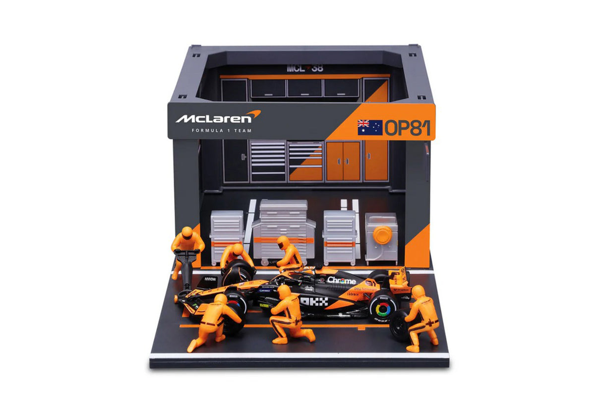 Pit Stop Diorama Oscar Piastri #81 fórmula 1