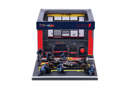 Pit Stop Diorama Max Verstappen #1 fórmula 1