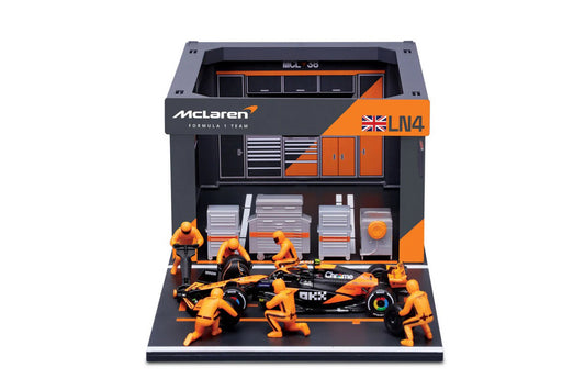 Pit Stop Diorama Lando Norris #4 fórmula 1