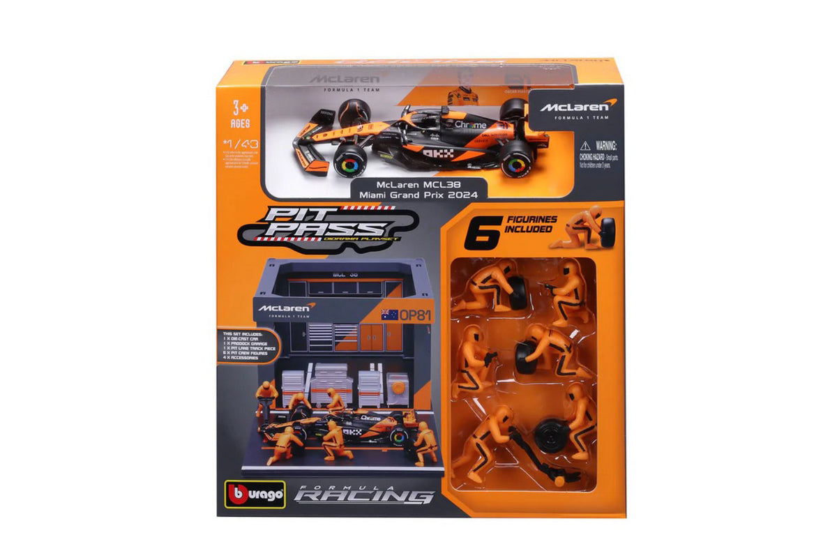 Pit Stop Diorama Oscar Piastri #81 fórmula 1