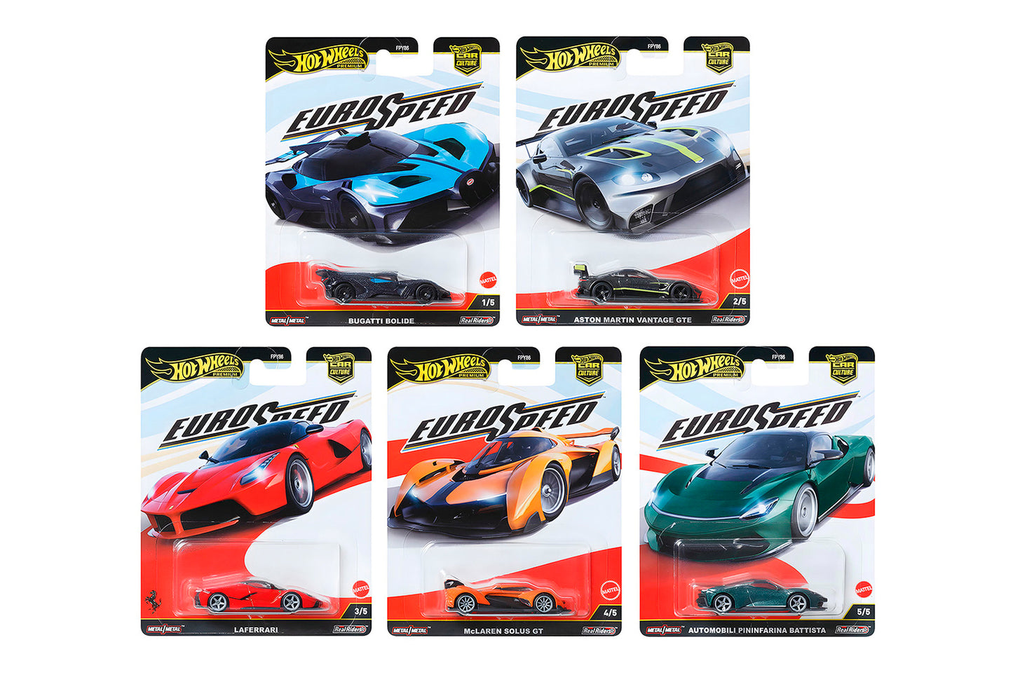 Hot Wheels Euro Speed SET5