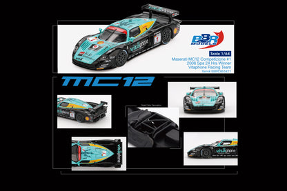 Maserati MC12 Competizione #1 Vitaphone Racing Team 2008 Spa 24 Hrs. Winner