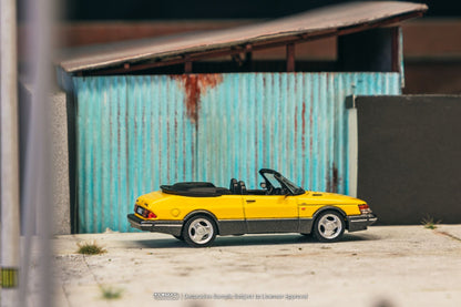 Saab 900 Turbo Convertible Yellow